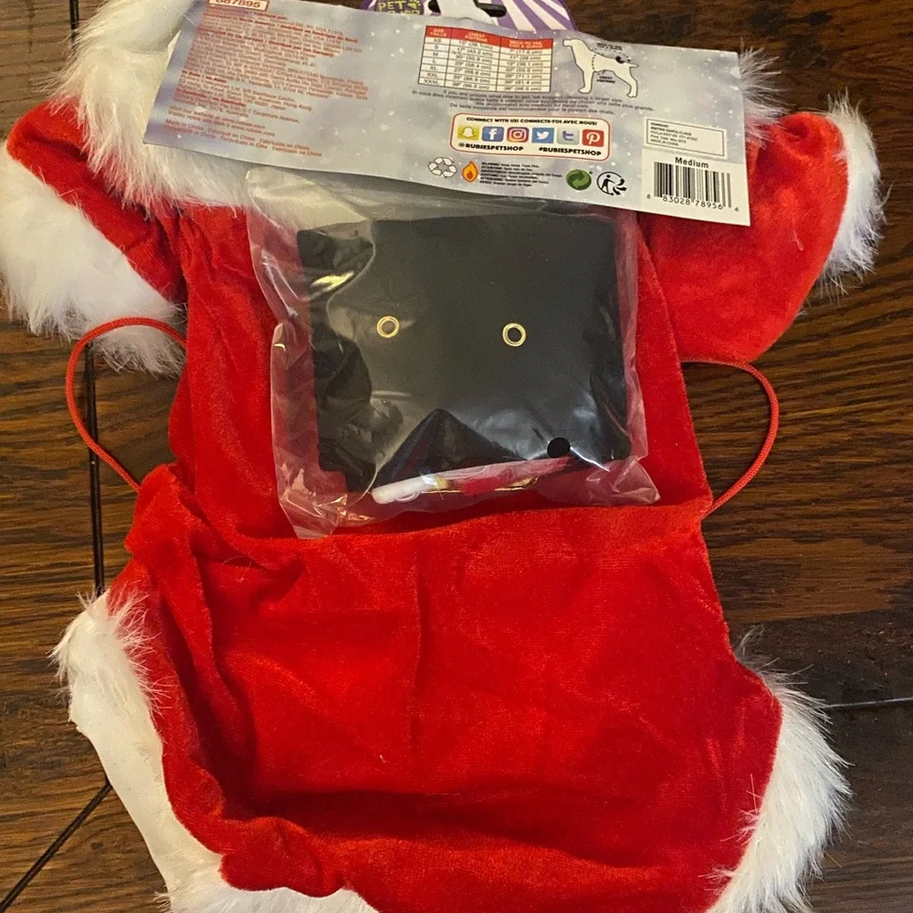 Rubie's Pet Shop -Santa Claus Pet Costume (Medium)